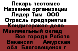 Пекарь-тестомес › Название организации ­ Лидер Тим, ООО › Отрасль предприятия ­ Кондитерское дело › Минимальный оклад ­ 25 000 - Все города Работа » Вакансии   . Амурская обл.,Благовещенск г.